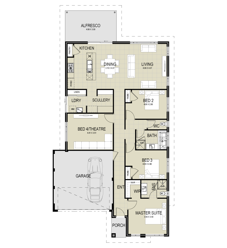 The Langley floor plan