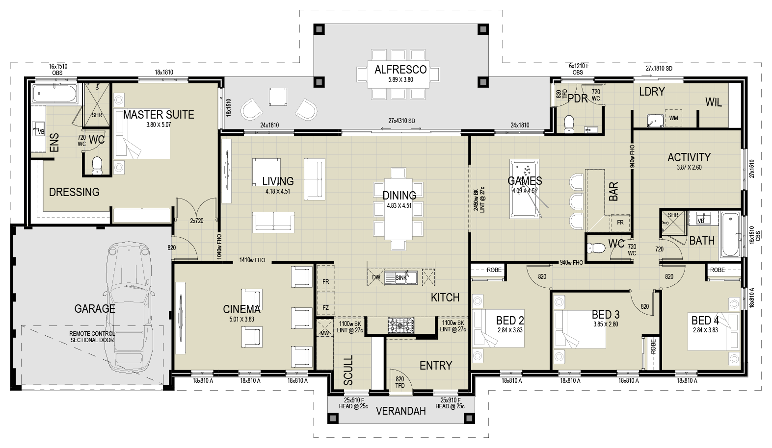 The Estate floor plan