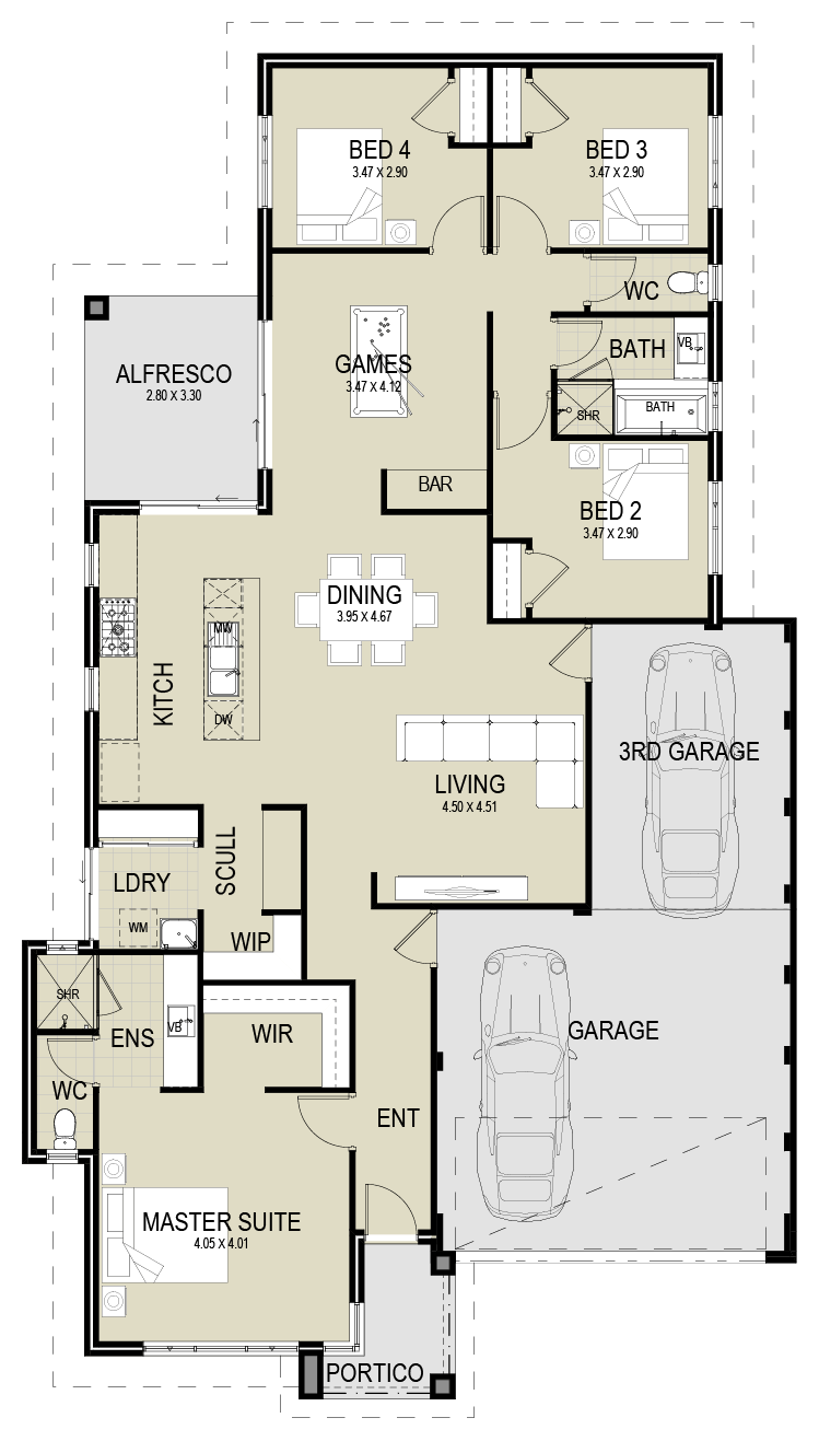 The Mirage floor plan